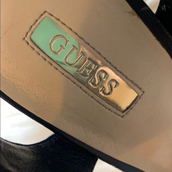 Guess leather straps  heels sz 71/2m - Picture 3 of 6